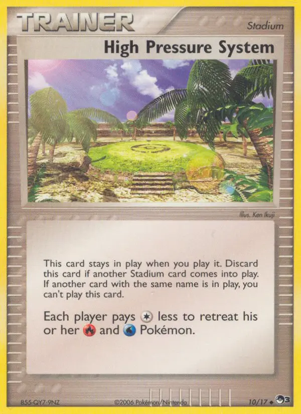 High Pressure System Uncommon Pokemon card #10 from POP Series 3