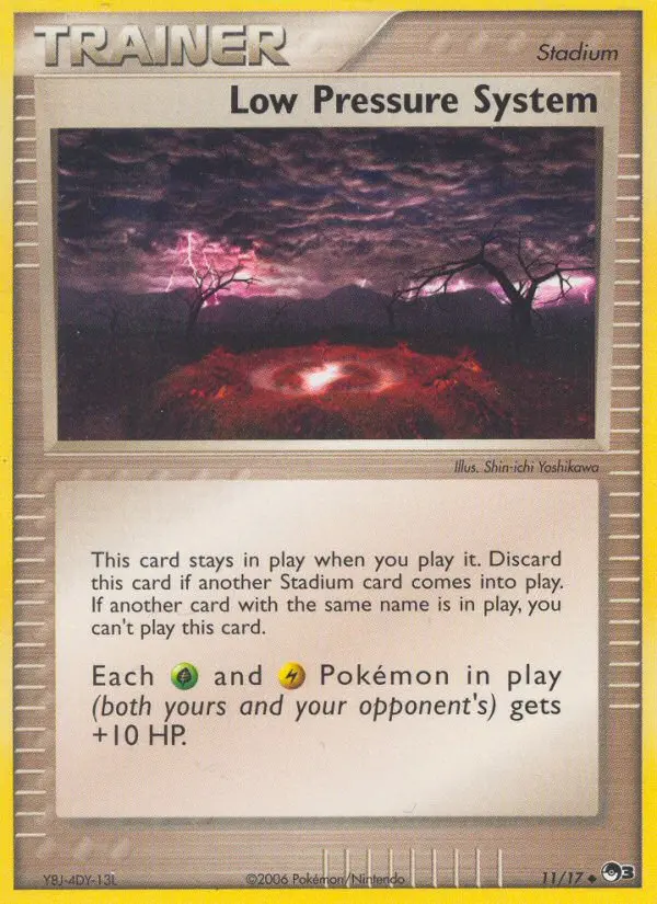 Low Pressure System Uncommon Pokemon card #11 from POP Series 3