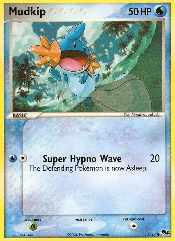 Mudkip Common Pokemon card #11 from POP Series 4
