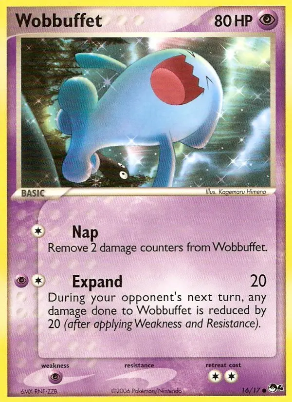 Wobbuffet Common Pokemon card #16 from POP Series 4