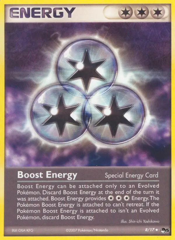 Boost Energy Uncommon Pokemon card #8 from POP Series 5