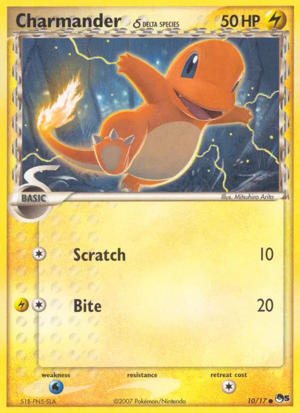 Charmander δ Common Pokemon card #10 from POP Series 5