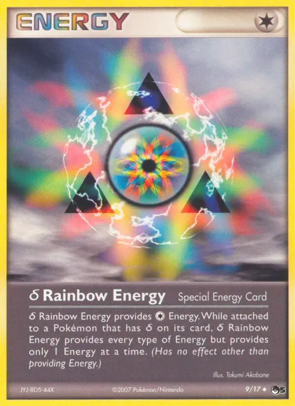 δ Rainbow Energy Uncommon Pokemon card #9 from POP Series 5