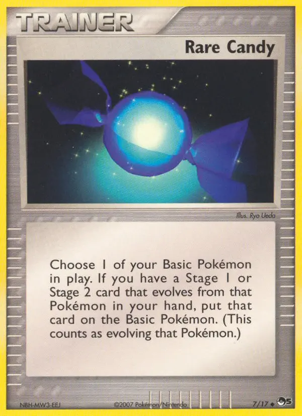 Rare Candy Uncommon Pokemon card #7 from POP Series 5