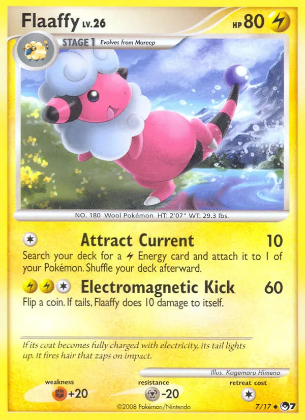 Flaaffy Uncommon Pokemon card #7 from POP Series 7