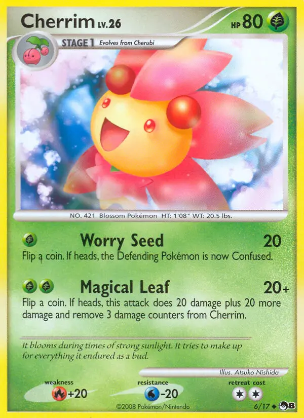 Cherrim Uncommon Pokemon card #6 from POP Series 8