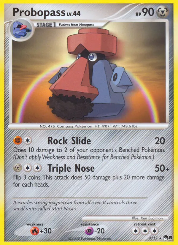 Probopass Rare Pokemon card #4 from POP Series 8
