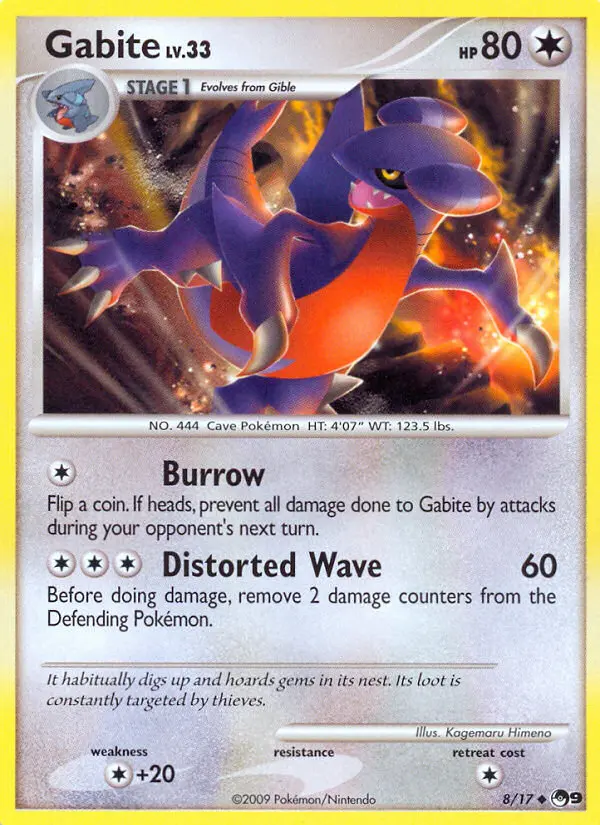 Gabite Uncommon Pokemon card #8 from POP Series 9