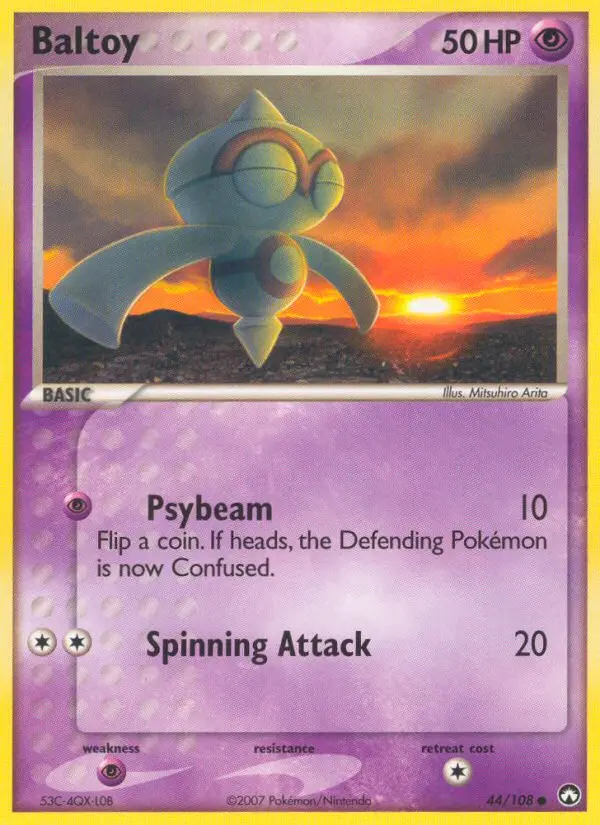 Baltoy Common Pokemon card #44 from Power Keepers