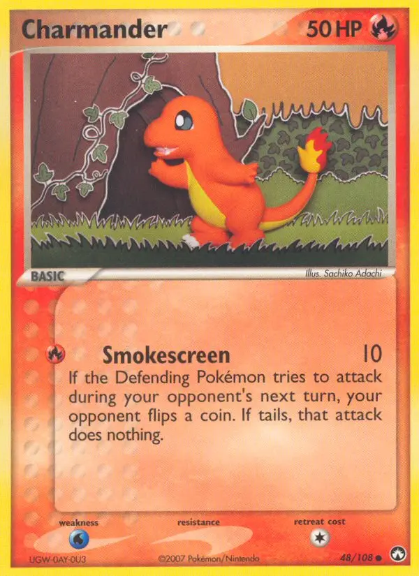 Charmander Common Pokemon card #48 from Power Keepers