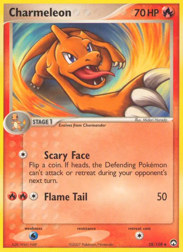 Charmeleon Uncommon Pokemon card #28 from Power Keepers