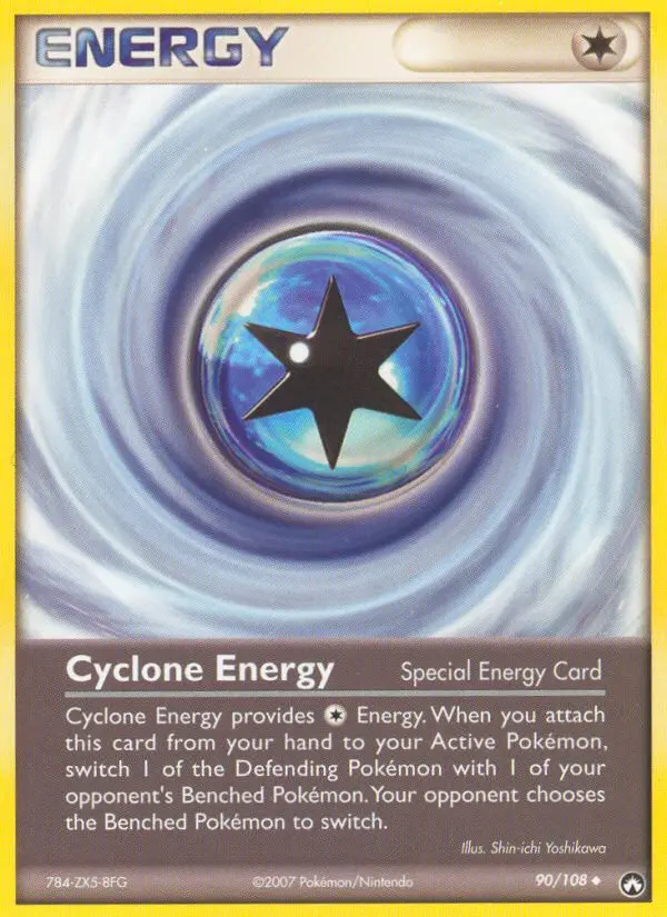 Cyclone Energy Uncommon Pokemon card #90 from Power Keepers