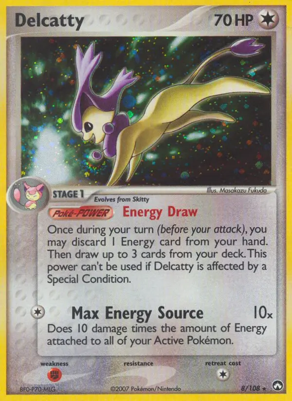 Delcatty Rare Pokemon card #8 from Power Keepers