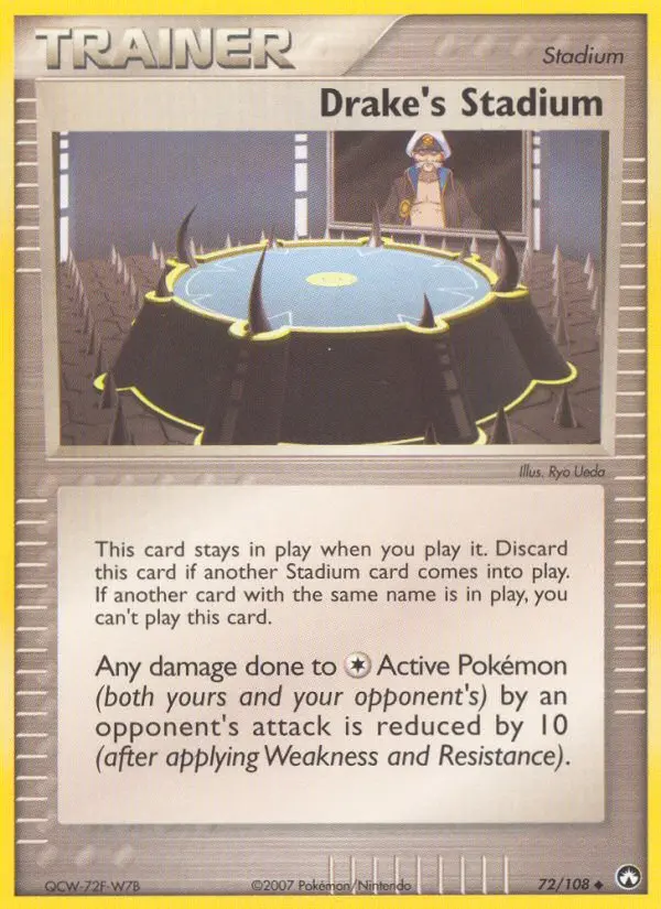 Drake's Stadium Uncommon Pokemon card #72 from Power Keepers