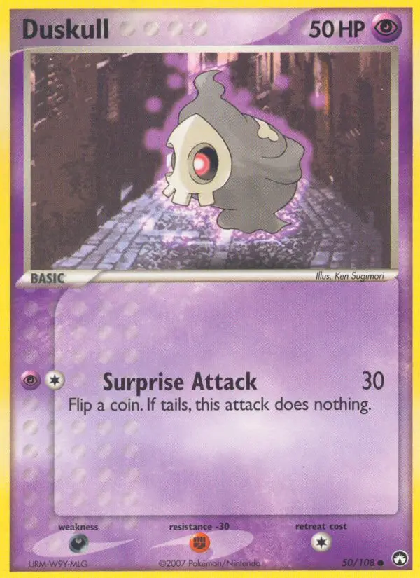 Duskull Common Pokemon card #50 from Power Keepers