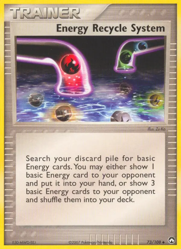 Energy Recycle System Uncommon Pokemon card #73 from Power Keepers