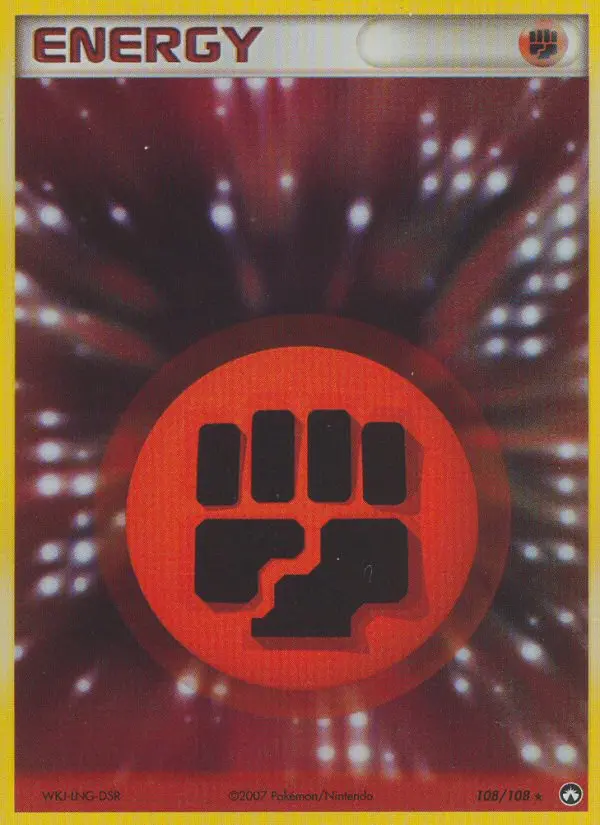 Fighting Energy Rare Pokemon card #108 from Power Keepers