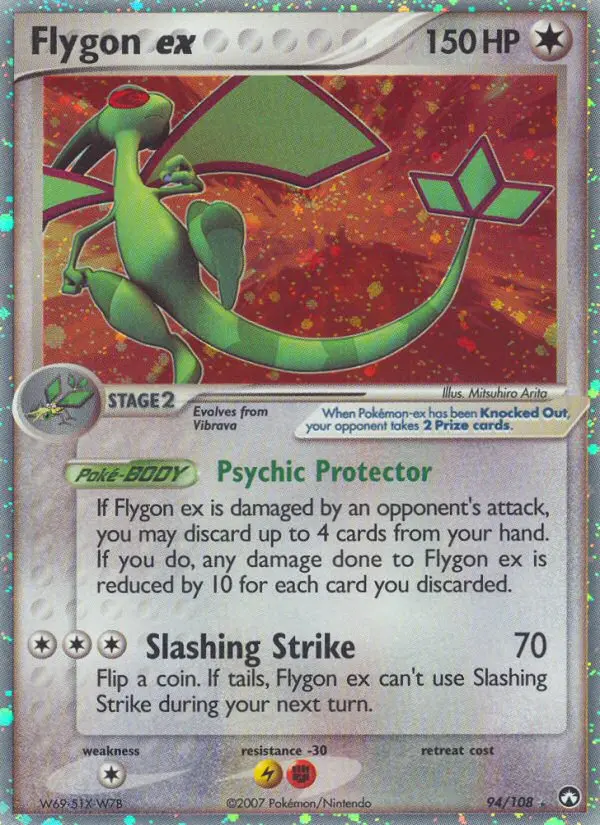 Flygon ex Rare Pokemon card #94 from Power Keepers