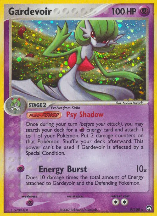 Gardevoir Rare Pokemon card #9 from Power Keepers