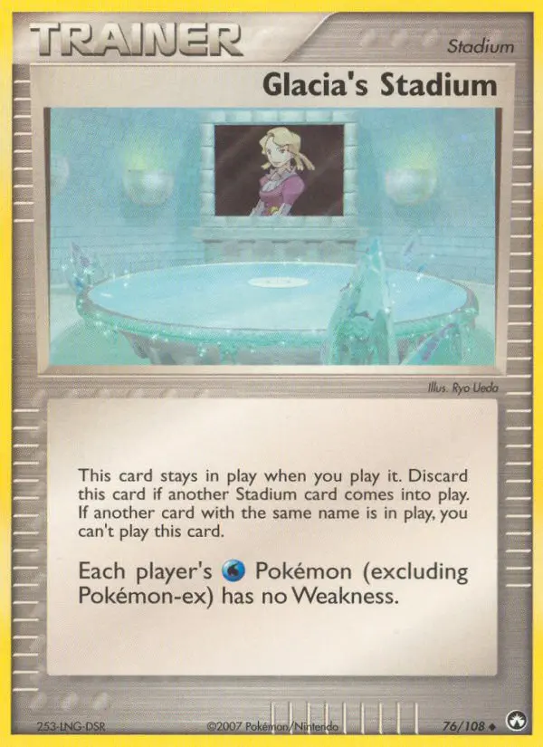 Glacia's Stadium Uncommon Pokemon card #76 from Power Keepers