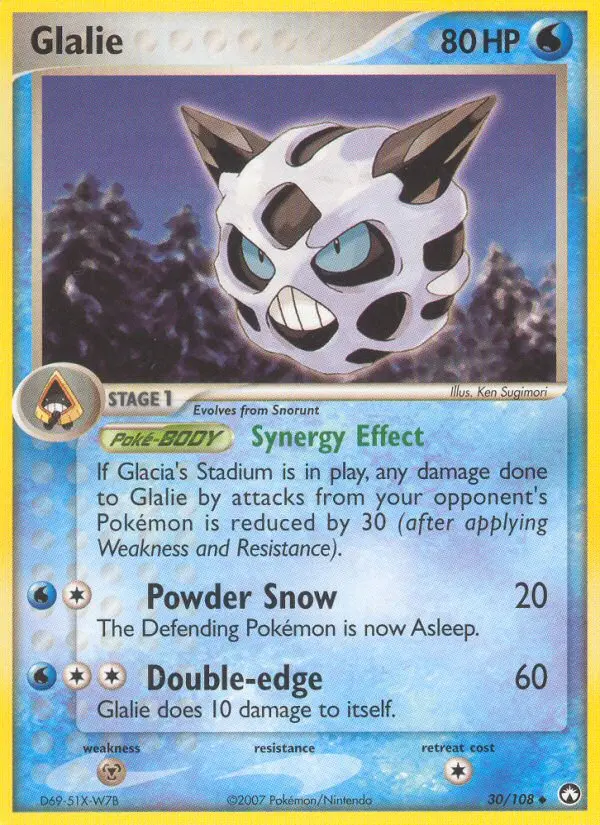 Glalie Uncommon Pokemon card #30 from Power Keepers