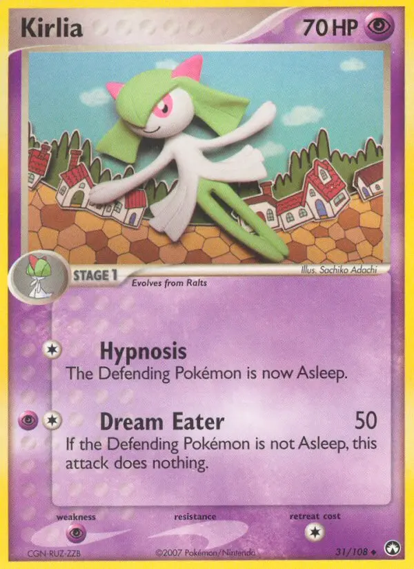 Kirlia Uncommon Pokemon card #31 from Power Keepers
