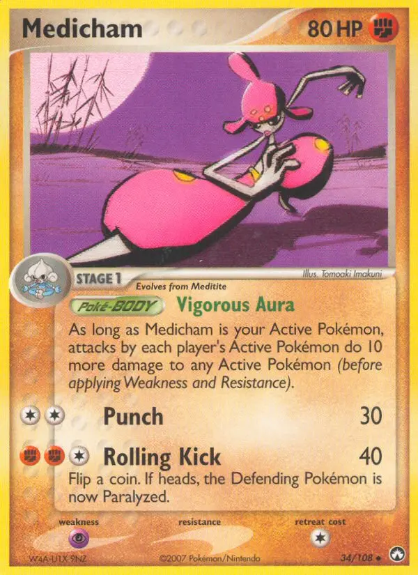 Medicham Uncommon Pokemon card #34 from Power Keepers