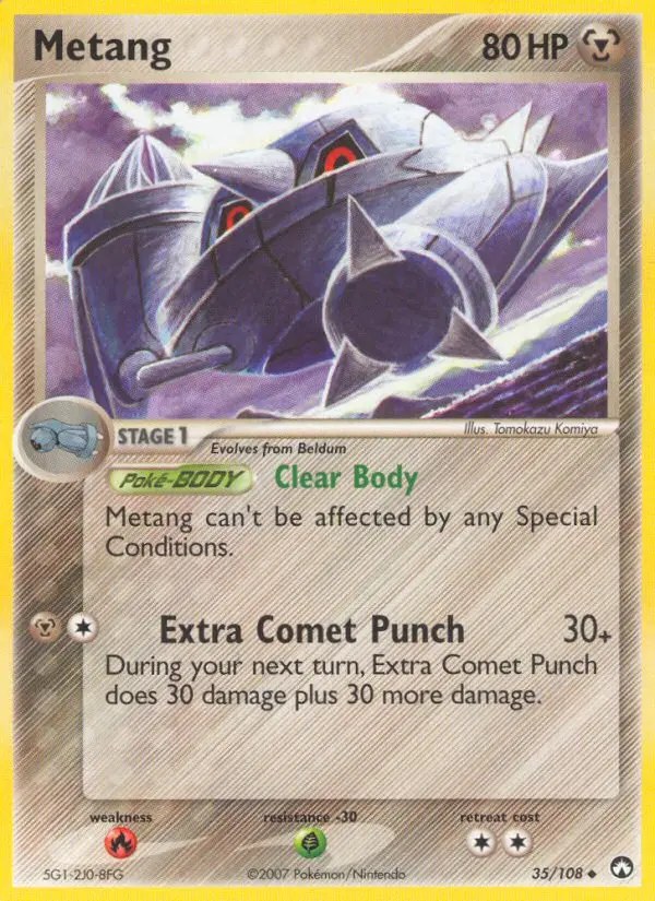 Metang Uncommon Pokemon card #35 from Power Keepers