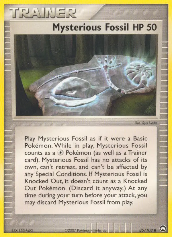 Mysterious Fossil Common Pokemon card #85 from Power Keepers