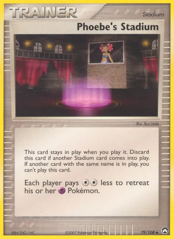 Phoebe's Stadium Uncommon Pokemon card #79 from Power Keepers