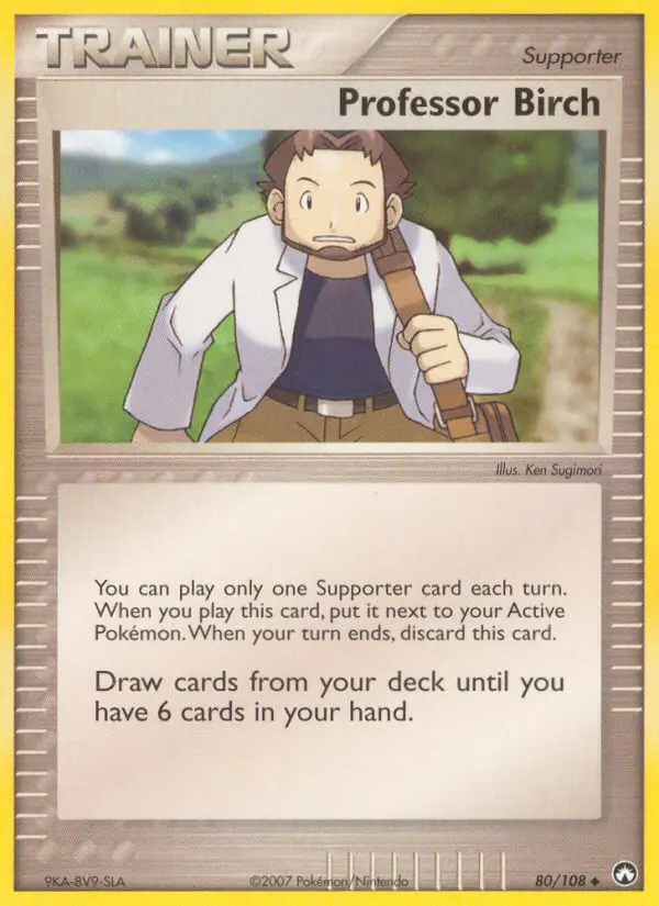 Professor Birch Uncommon Pokemon card #80 from Power Keepers