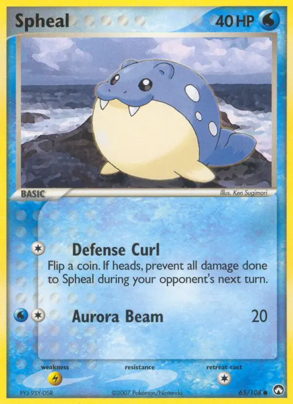 Spheal Common Pokemon card #65 from Power Keepers