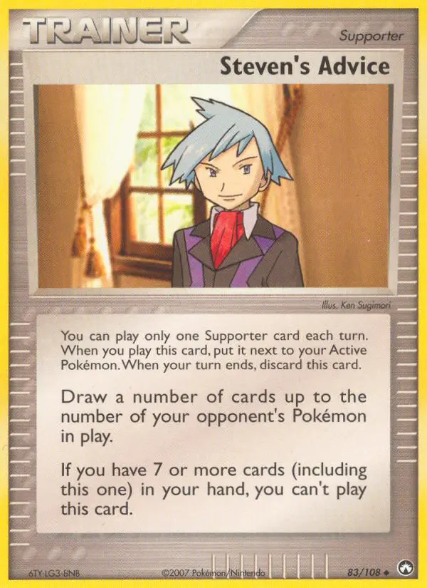 Steven's Advice Uncommon Pokemon card #83 from Power Keepers