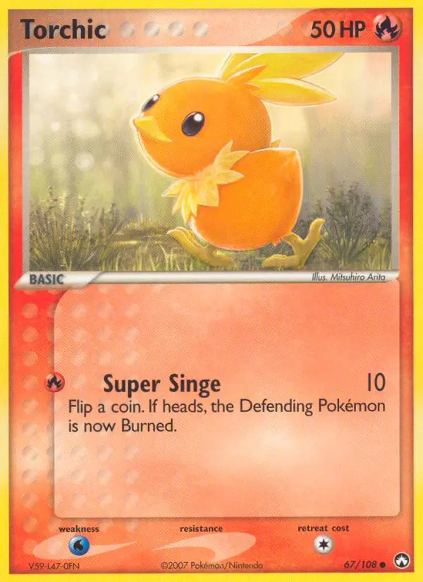 Torchic Common Pokemon card #67 from Power Keepers