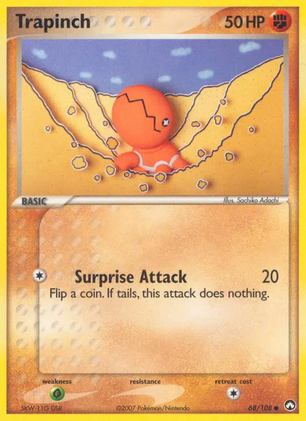 Trapinch Common Pokemon card #68 from Power Keepers