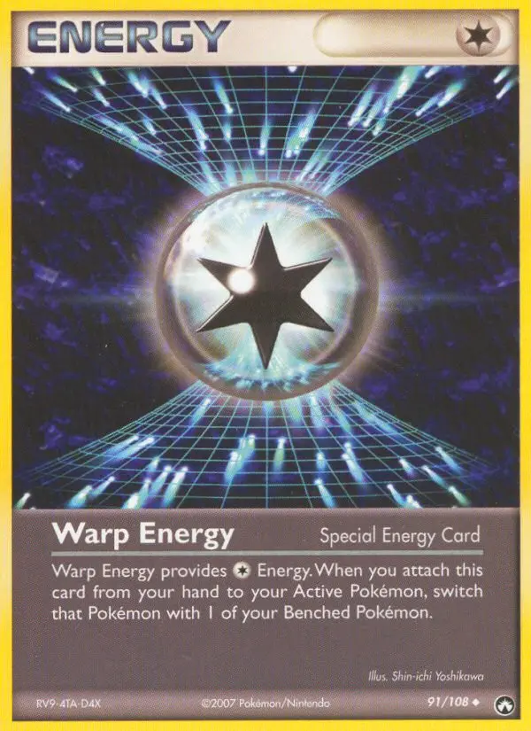 Warp Energy Uncommon Pokemon card #91 from Power Keepers