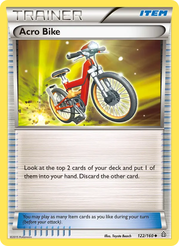 Acro Bike Uncommon Pokemon card #122 from Primal Clash