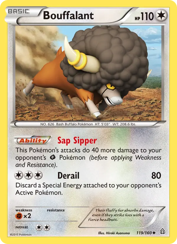Bouffalant Uncommon Pokemon card #119 from Primal Clash