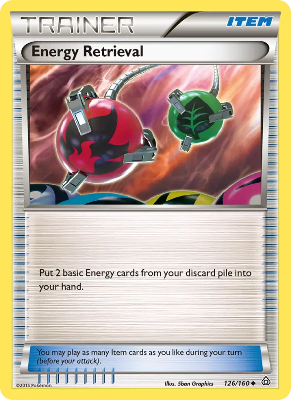 Energy Retrieval Uncommon Pokemon card #126 from Primal Clash