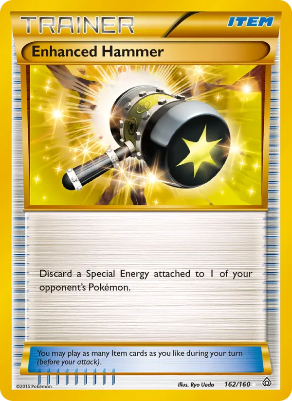 Enhanced Hammer Secret Rare Pokemon card #162 from Primal Clash