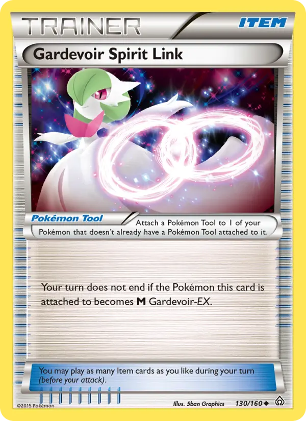 Gardevoir Spirit Link Uncommon Pokemon card #130 from Primal Clash