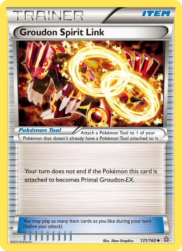 Groudon Spirit Link Uncommon Pokemon card #131 from Primal Clash