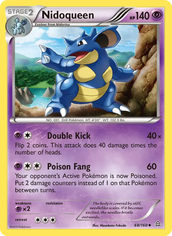 Nidoqueen Uncommon Pokemon card #68 from Primal Clash