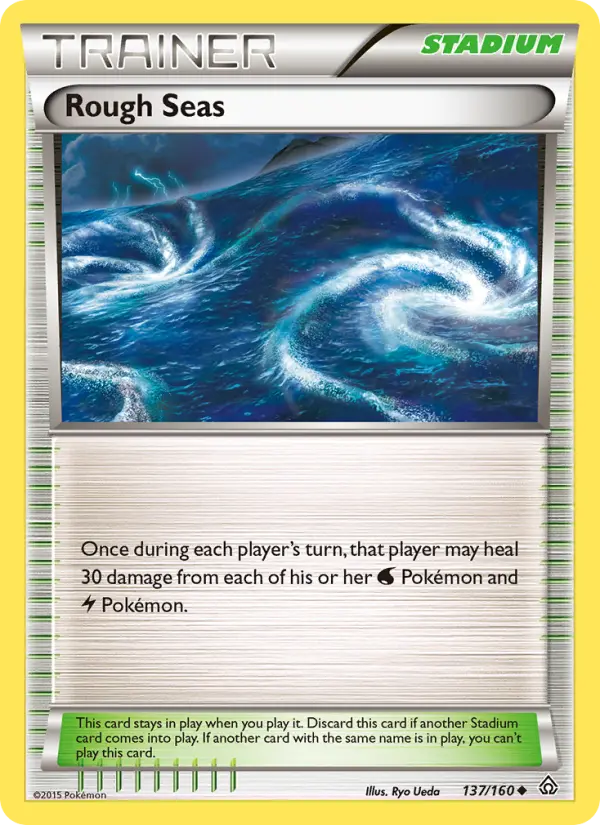 Rough Seas Uncommon Pokemon card #137 from Primal Clash