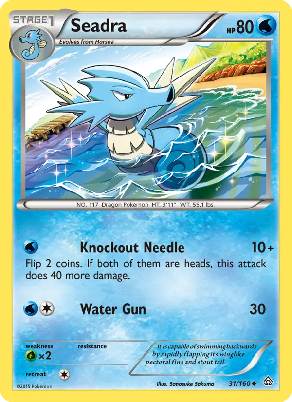 Seadra Uncommon Pokemon card #31 from Primal Clash