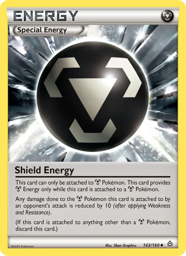 Shield Energy Uncommon Pokemon card #143 from Primal Clash