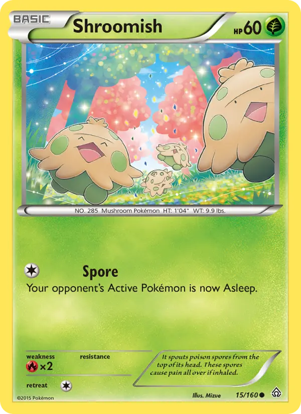 Shroomish Common Pokemon card #15 from Primal Clash