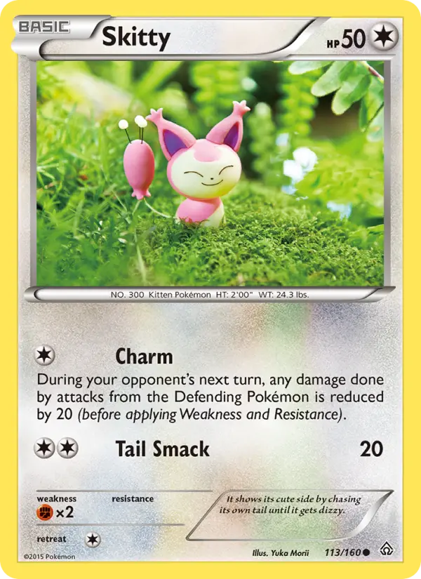 Skitty Common Pokemon card #113 from Primal Clash