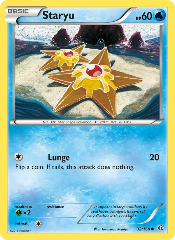Staryu Common Pokemon card #32 from Primal Clash