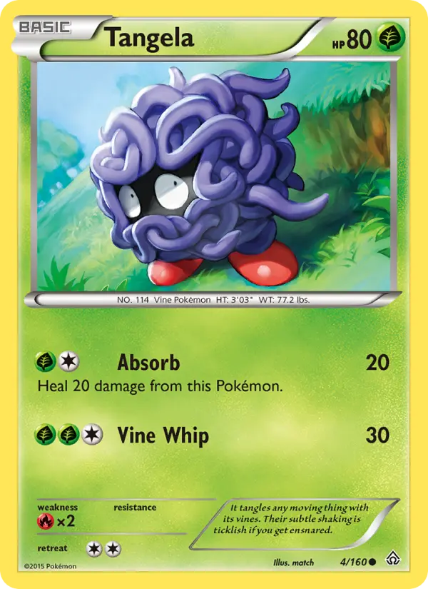 Tangela Common Pokemon card #4 from Primal Clash